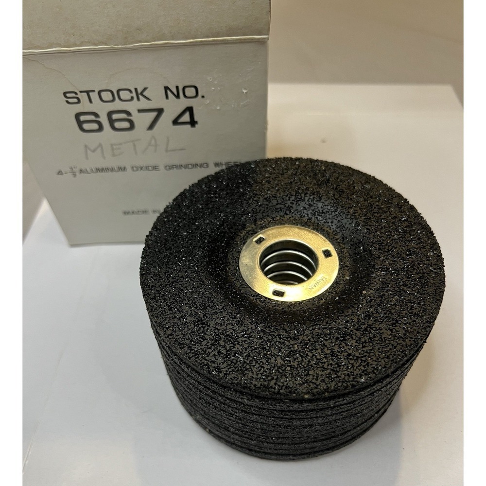 10 Total Aluminum Oxide GRINDING‎ WHEEL  4" x 1/2" Bench Grinder